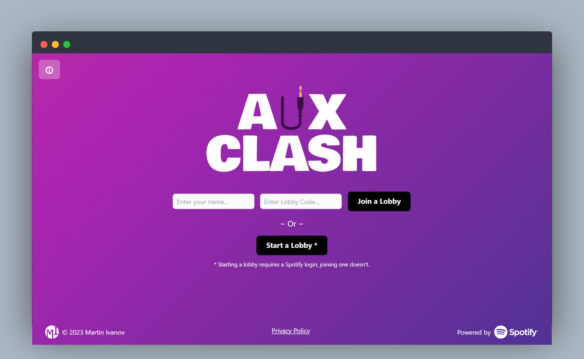 AuxClash — Social Spotify Playlist Creator