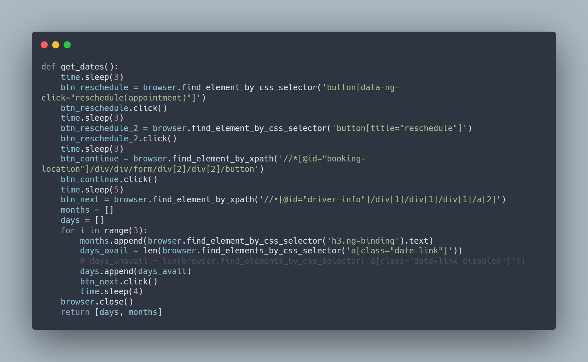 DriveTest Availability Finder