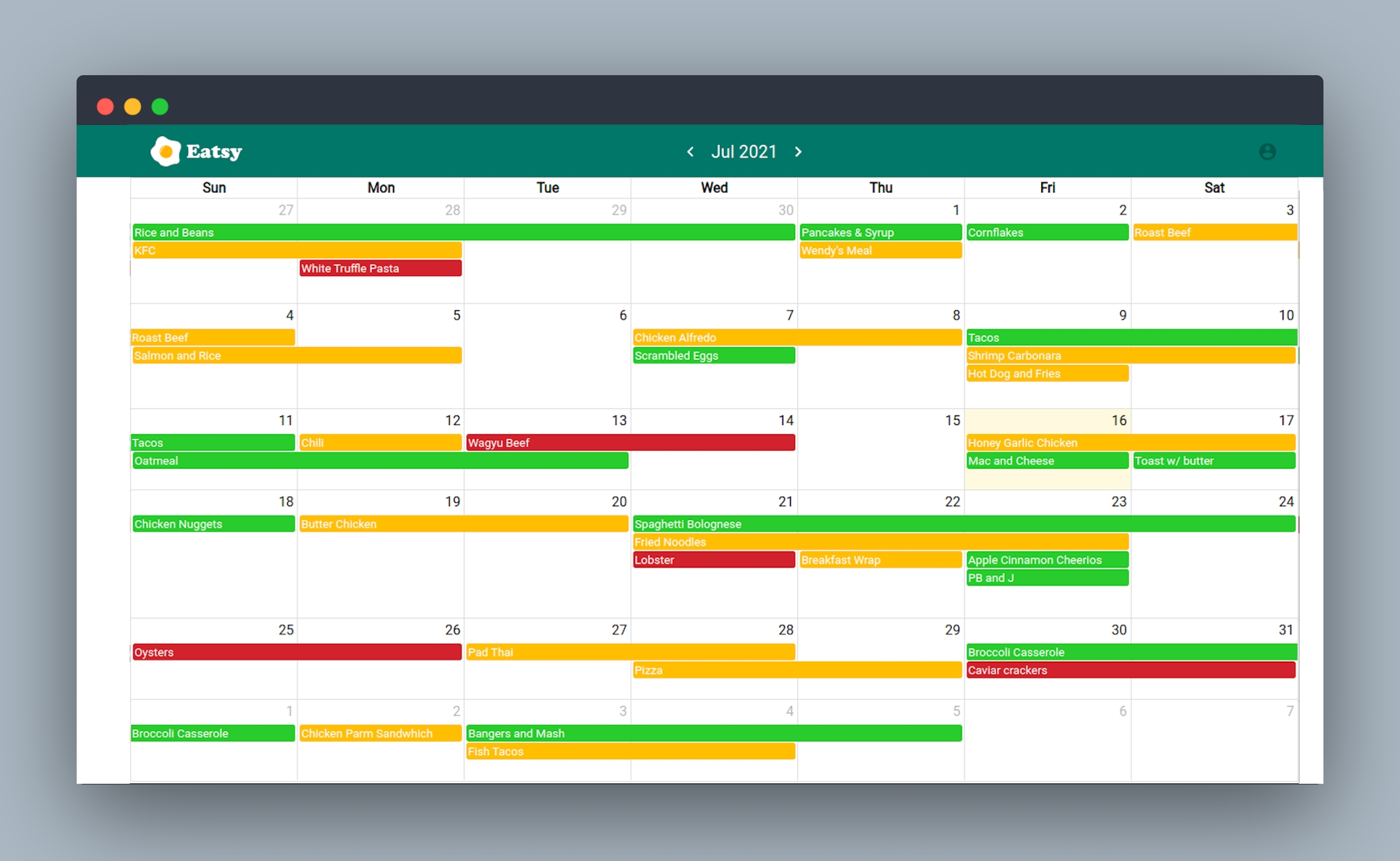 Eatsy — Meal Prep Made Easy